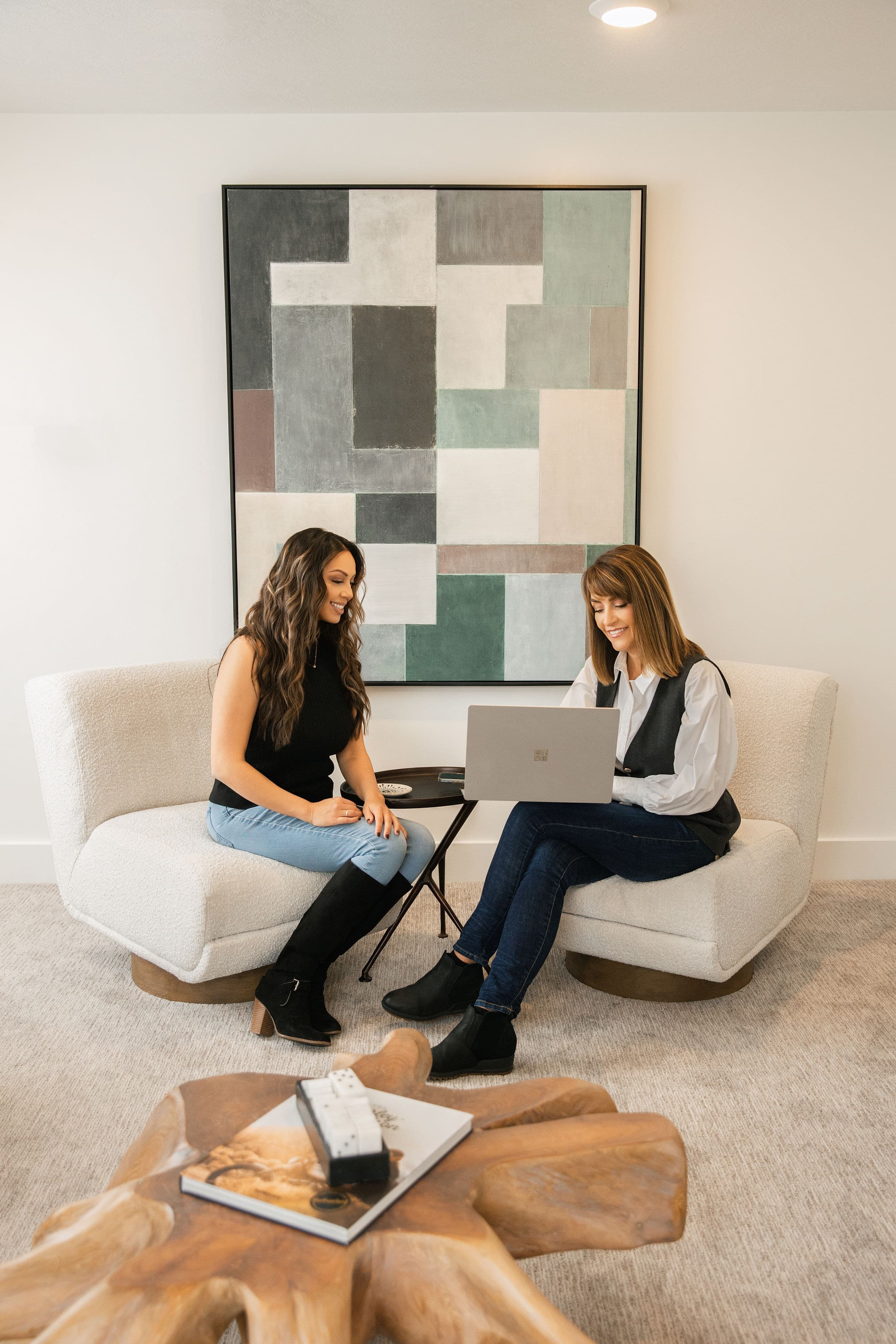 Realtors collaborating on a project