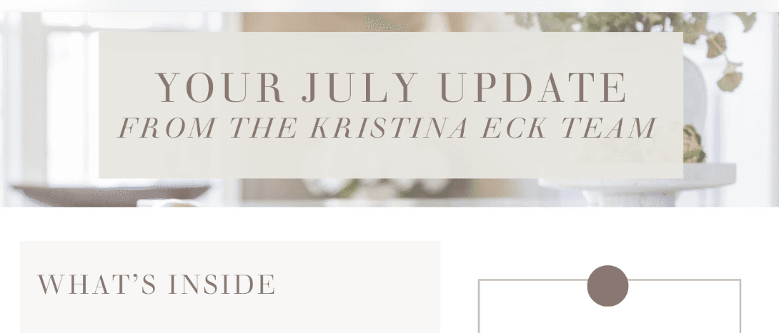 June 2026: Your monthly update with The Kristina Eck Team